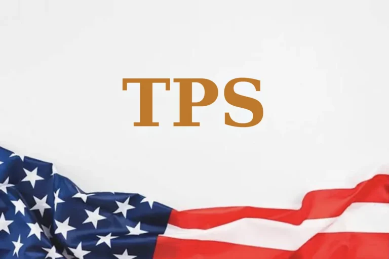 TPS lettering above a draped American flag, illustrating the end of Temporary Protected Status